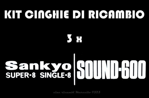 Kit cinghie ricambio 3 x - di,
